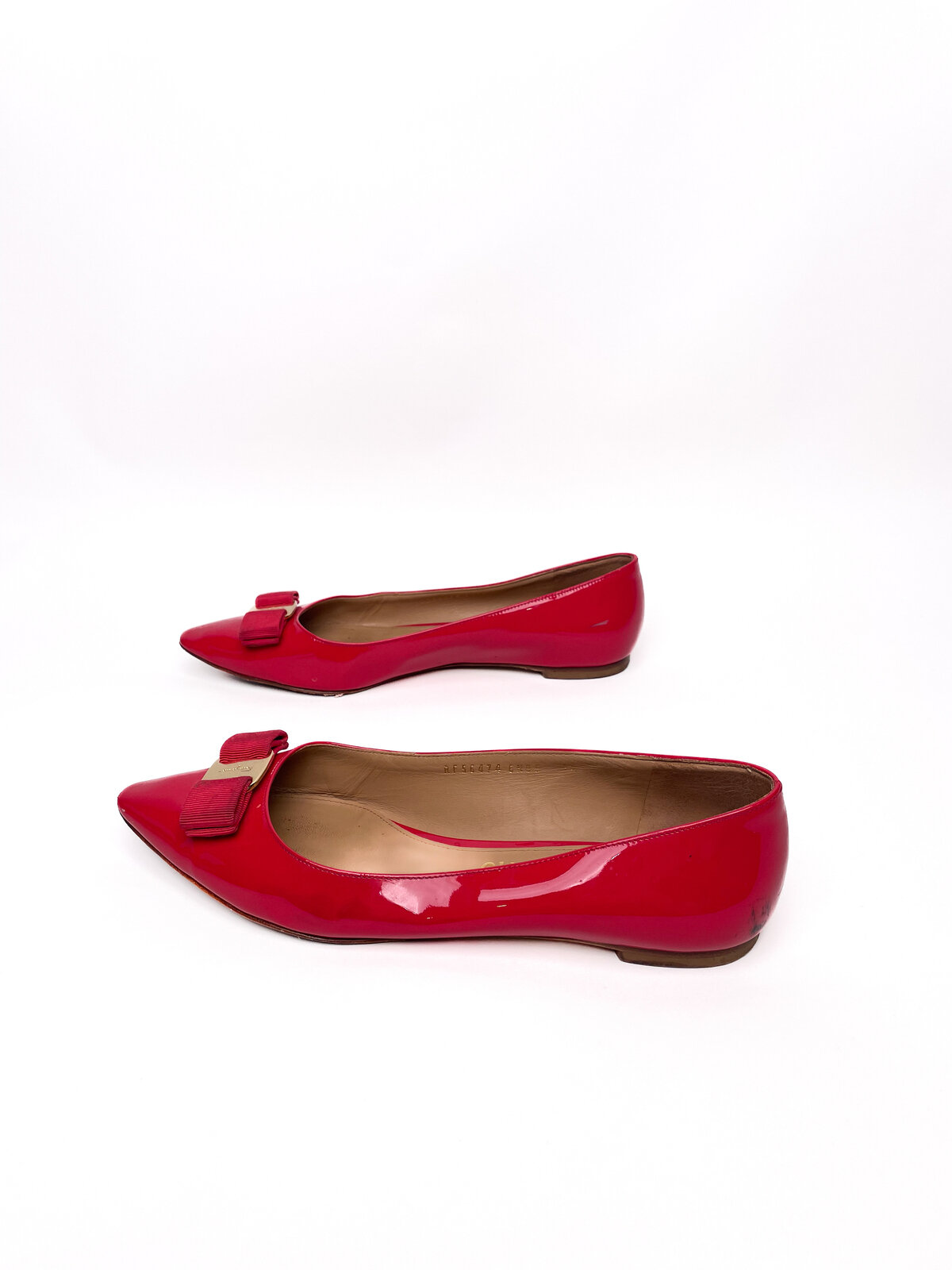 Red Patent Flats