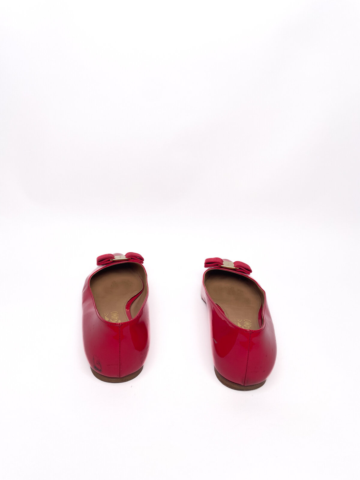 Red Patent Flats