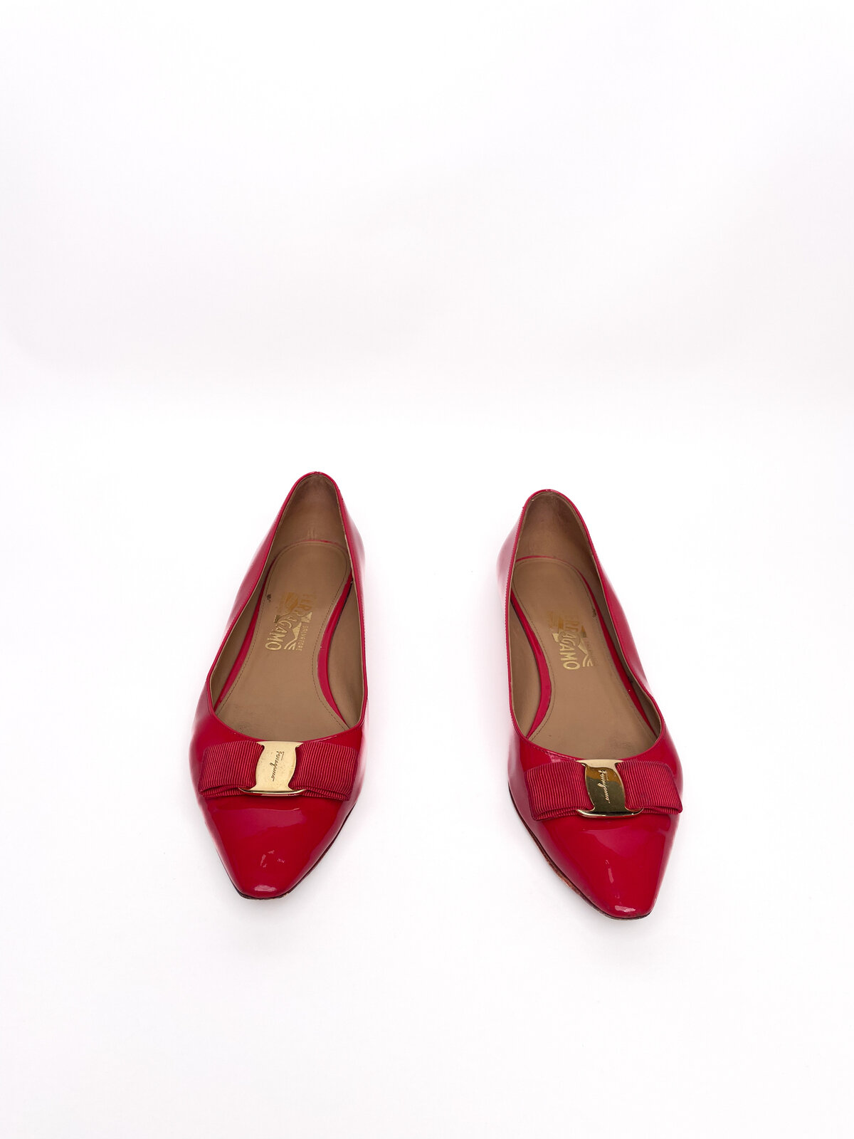 Red Patent Flats