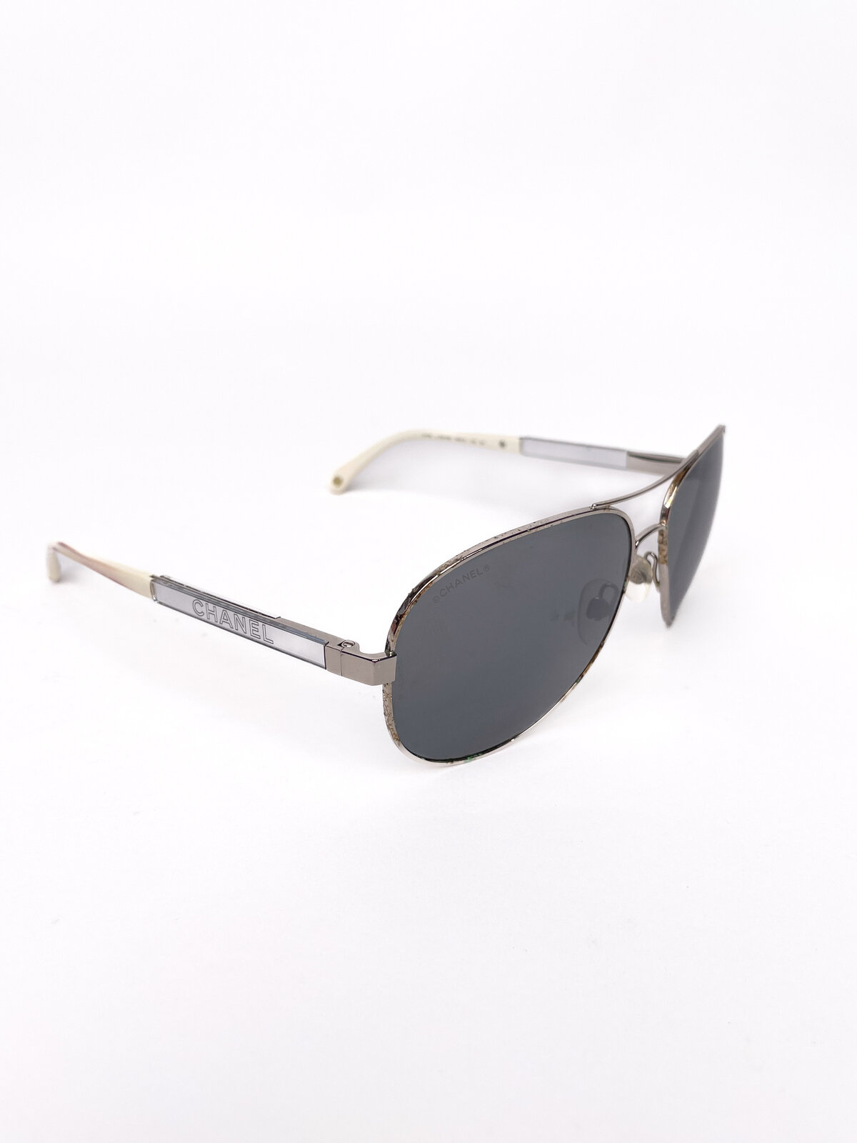 Silver Aviator Sunglasses