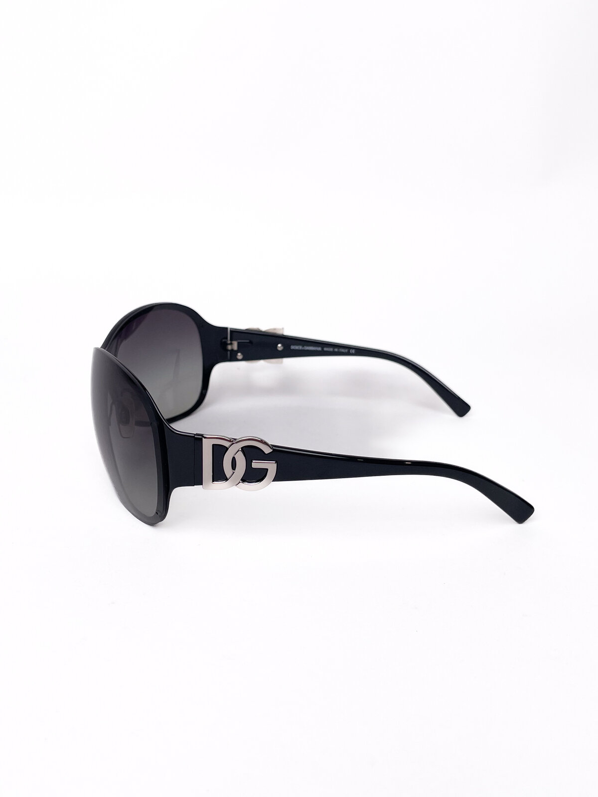 Black Sunglasses w/ Silver Hardware