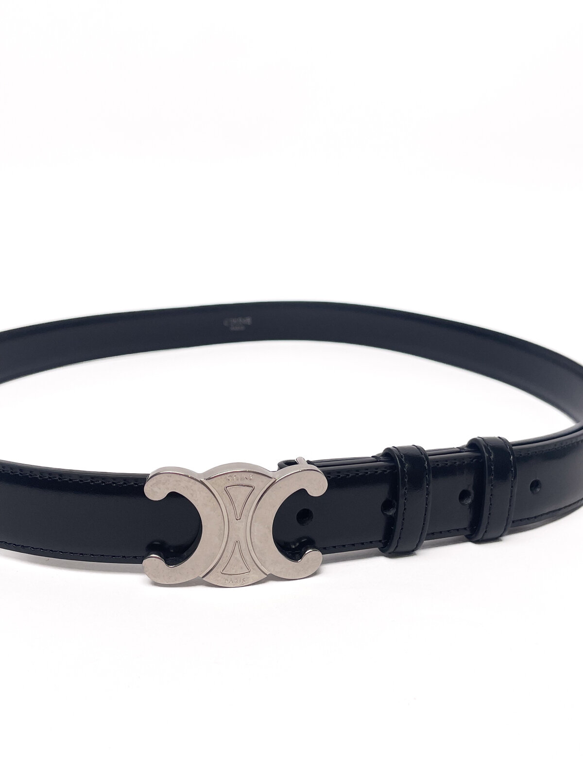 Black and Silver Belt