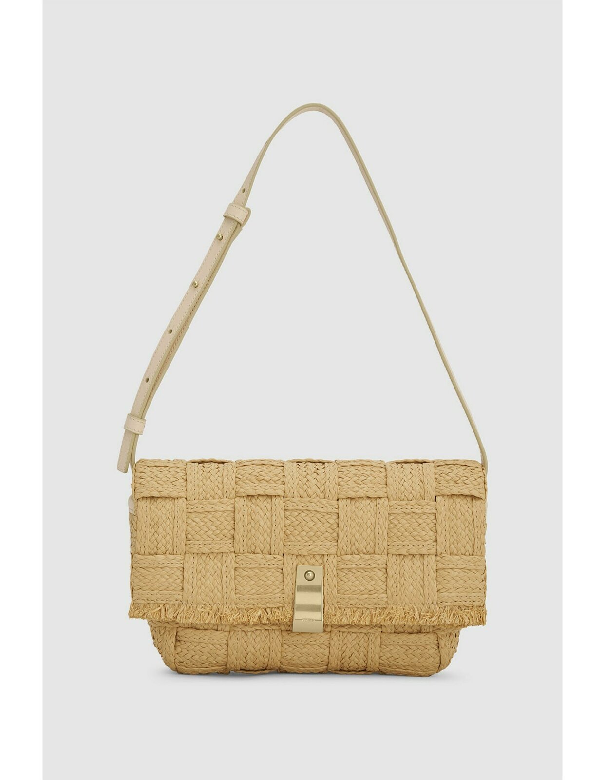 BAG ETTA MEDIUM CLUTCH TEXTURE NATURAL