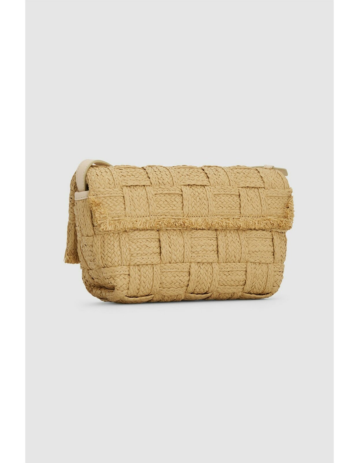 BAG ETTA MEDIUM CLUTCH TEXTURE NATURAL