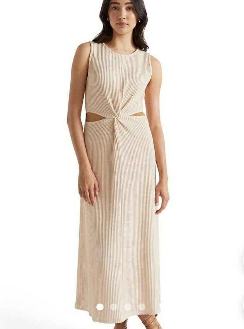  Ribbed Knit Maxi Dress size XL