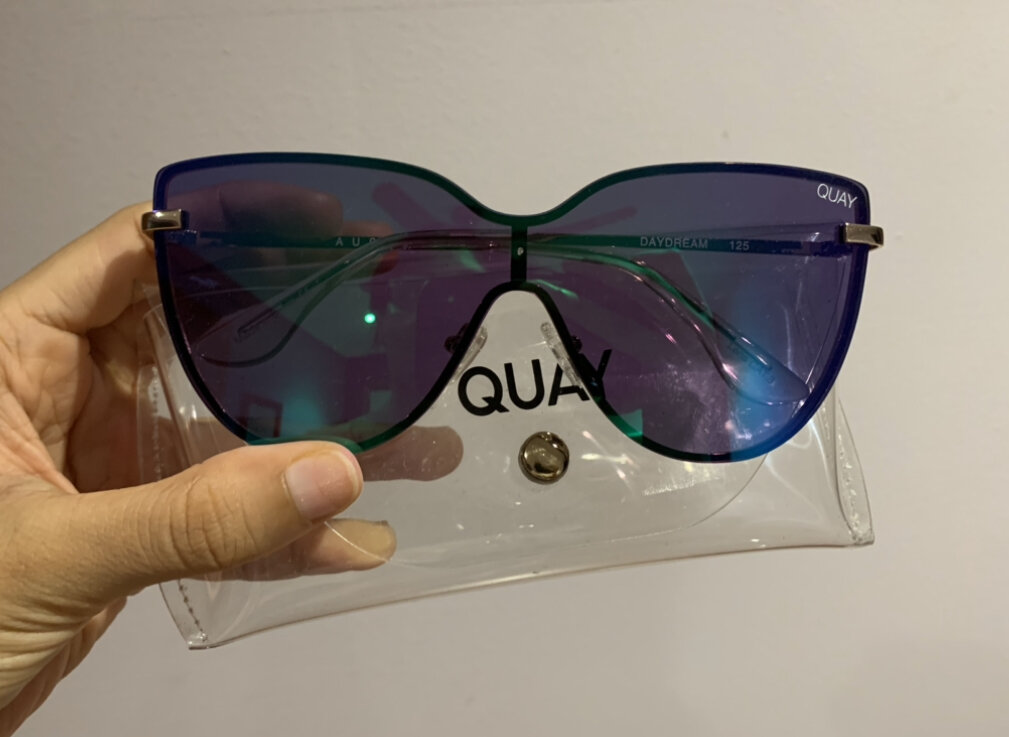 Daydream aviator sunglasses - purple/blue/gold