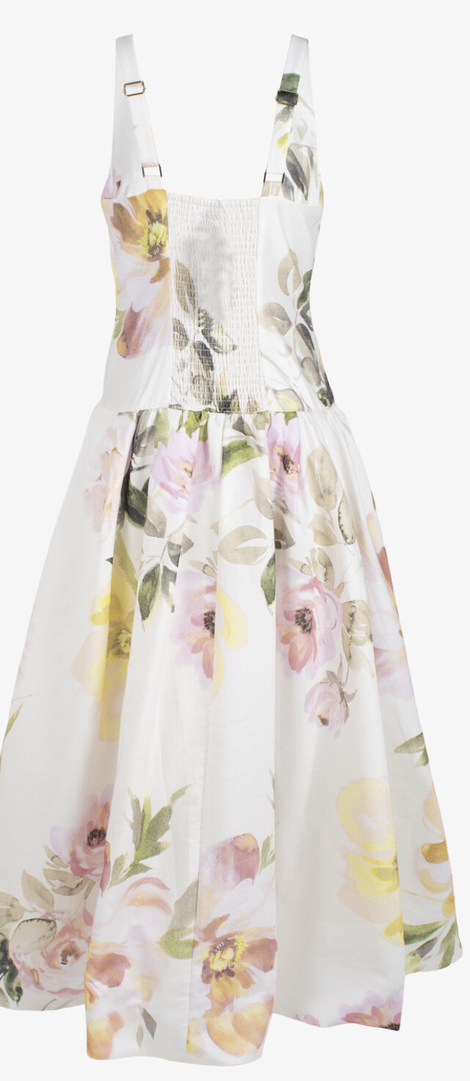 Rosa Floral Print Tulle Maxi Dress Size 12