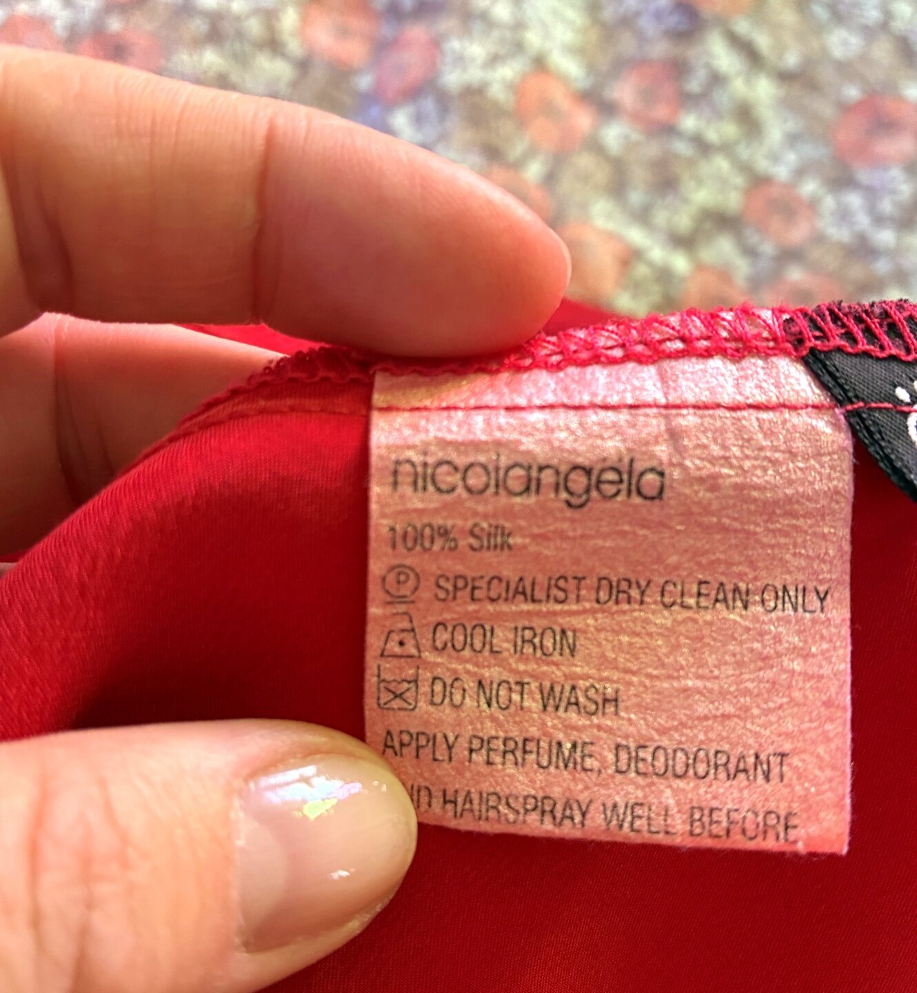 Red silk convertible cocktail midi dress
