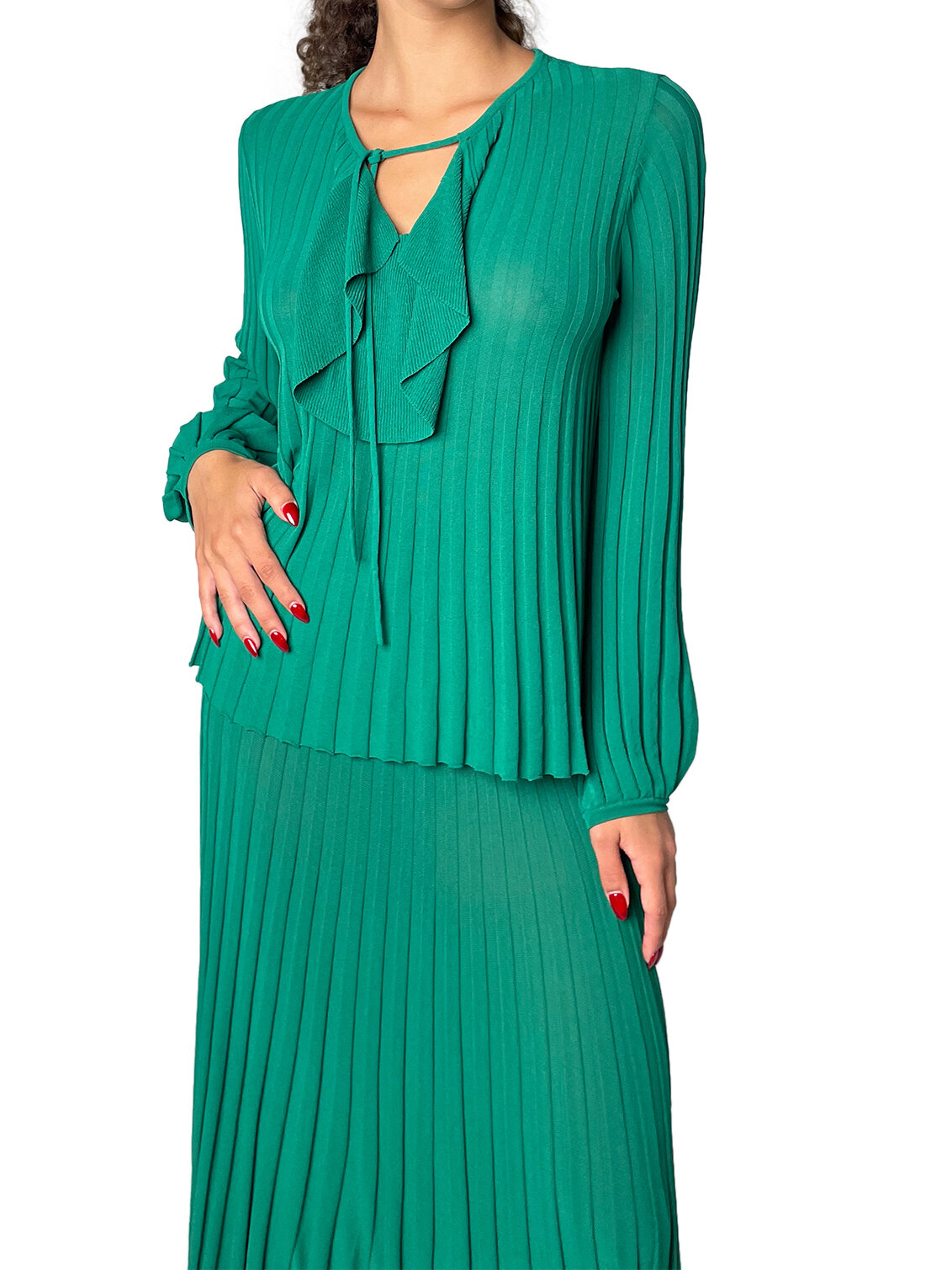 Emerald Green Knit Top