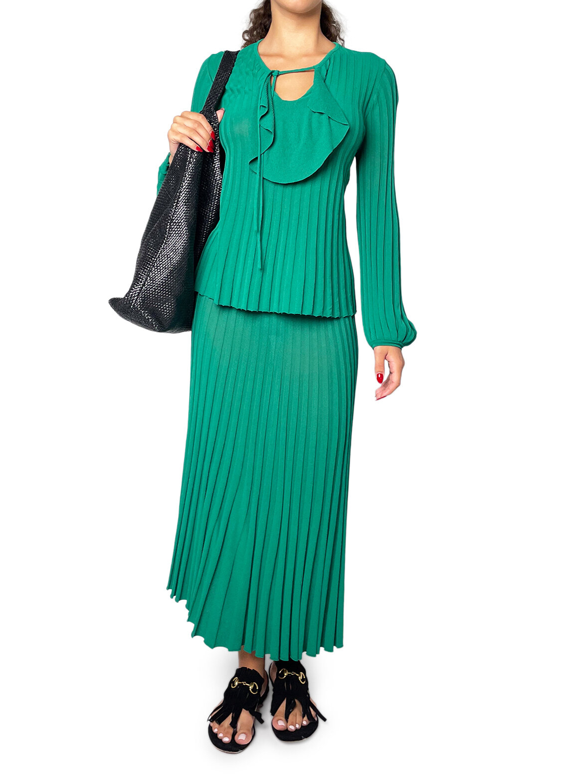 Emerald Green Knit Top