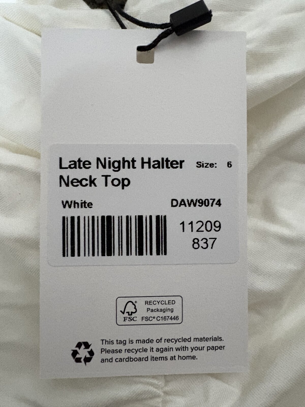 Late Night Halter Neck Top