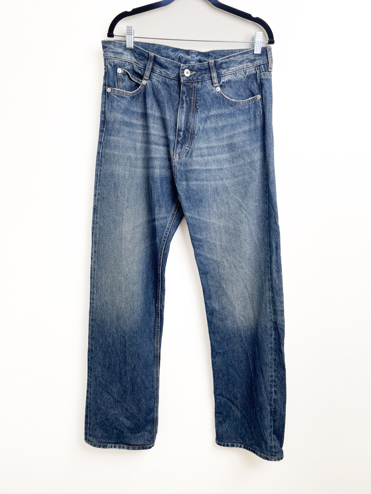 Blue High Waisted Denim Jeans