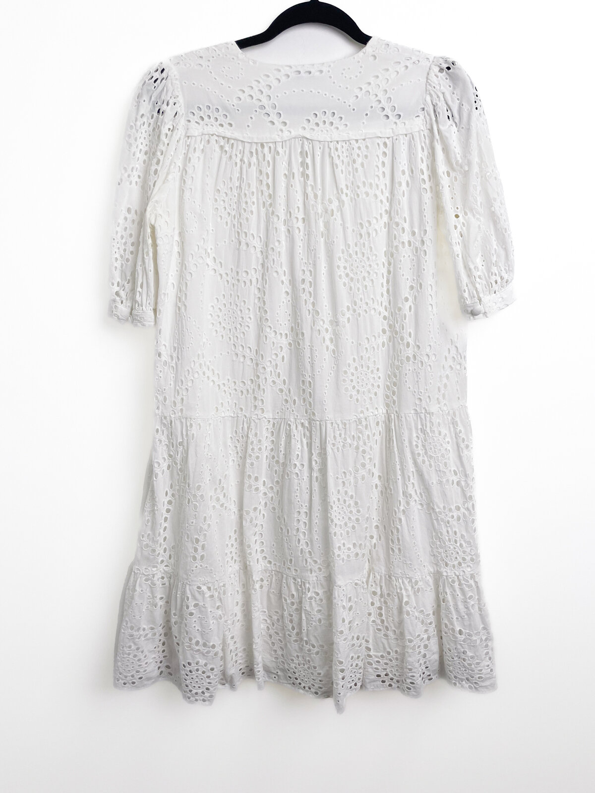 White V Neck T Shirt Dress