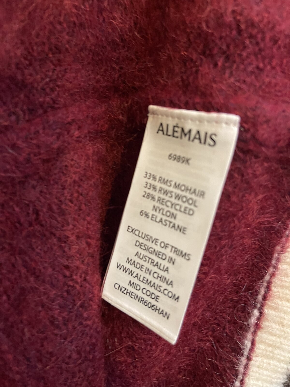 MOKSHINI ZIP UP CARDIGAN SIZE XS