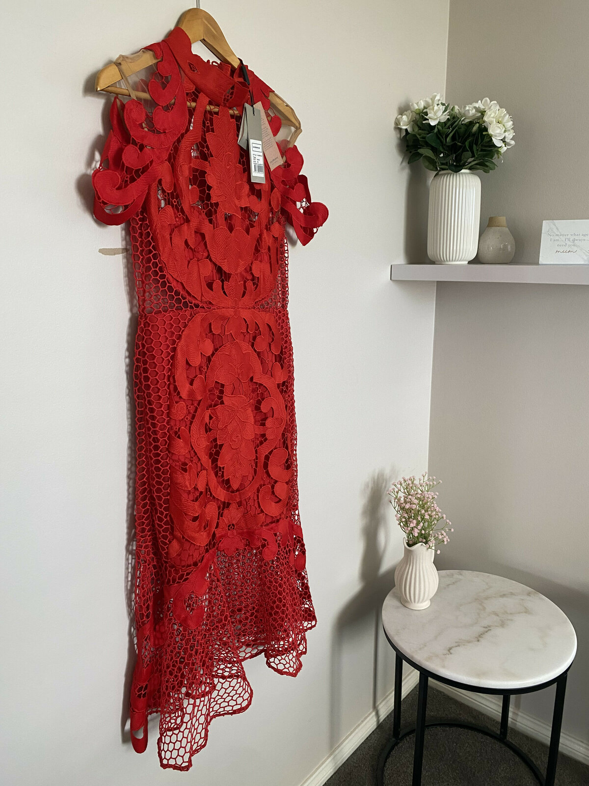 Rose Ceremony Midi Dress Size 10 New 