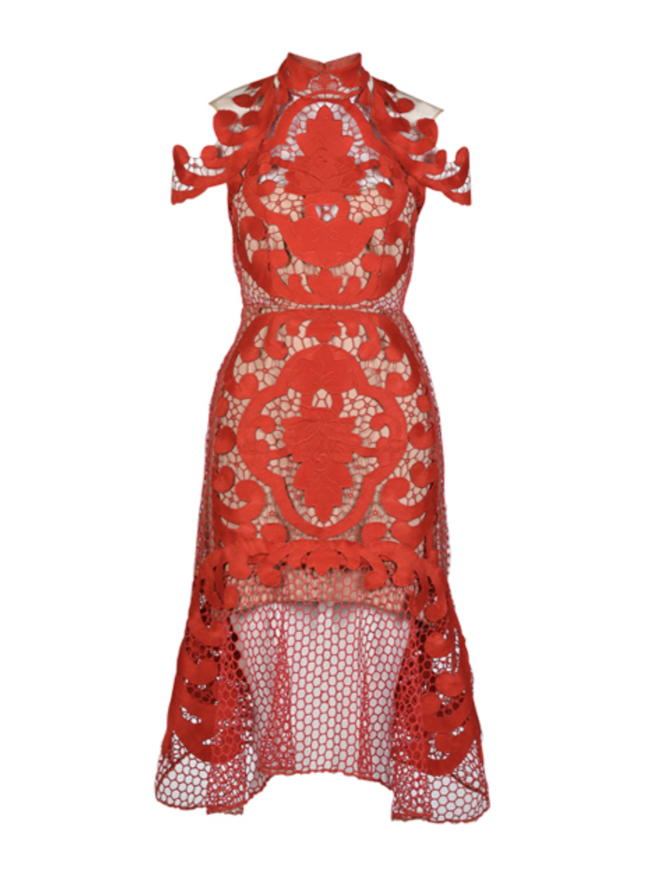 Rose Ceremony Midi Dress Size 10 New 