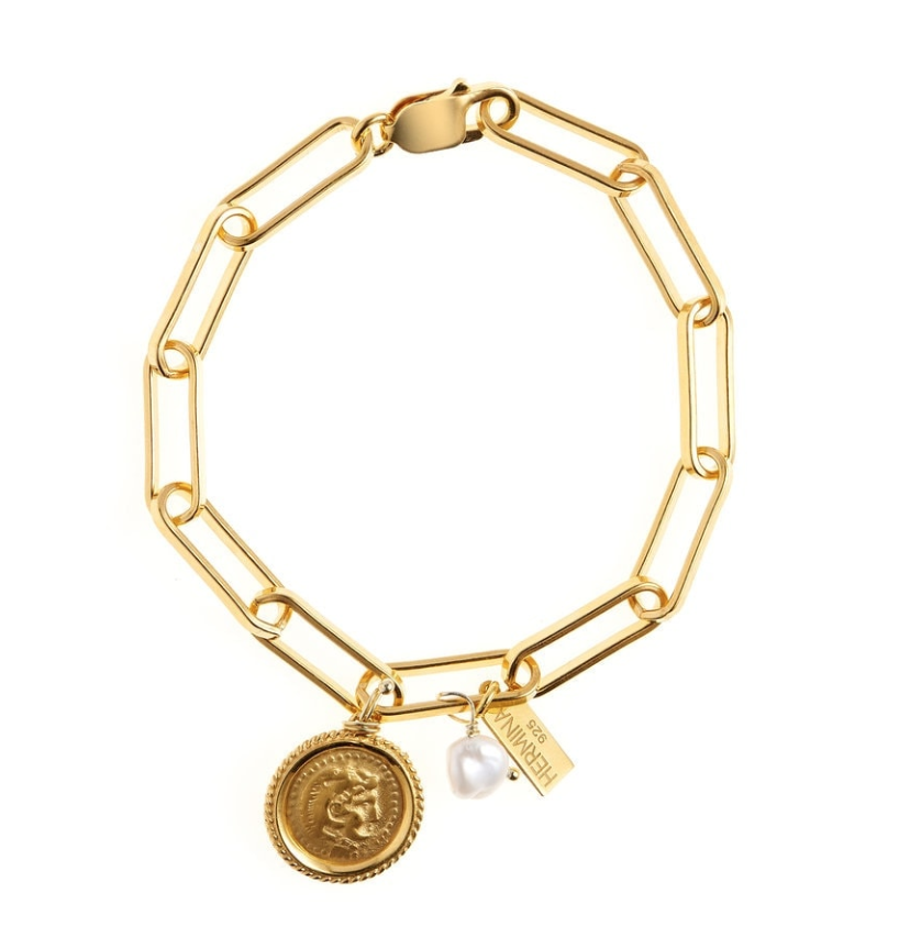 Hermina Athens Hercules Yasemi & Charms Bracelet