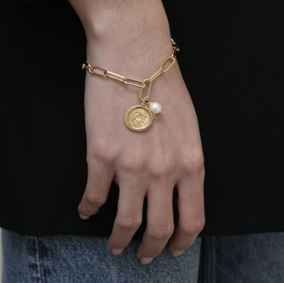 Hermina Athens Hercules Yasemi & Charms Bracelet