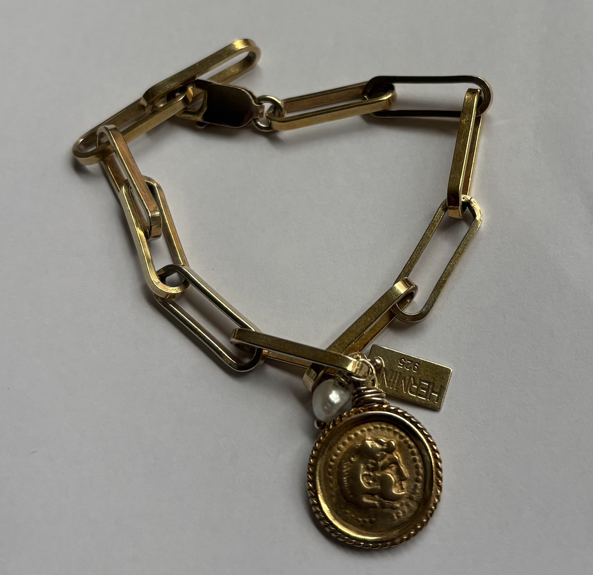 Hermina Athens Hercules Yasemi & Charms Bracelet