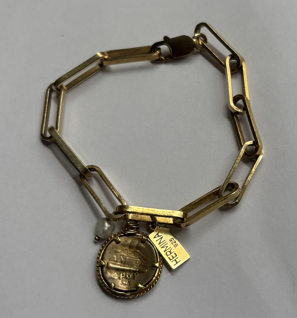 Hermina Athens Hercules Yasemi & Charms Bracelet