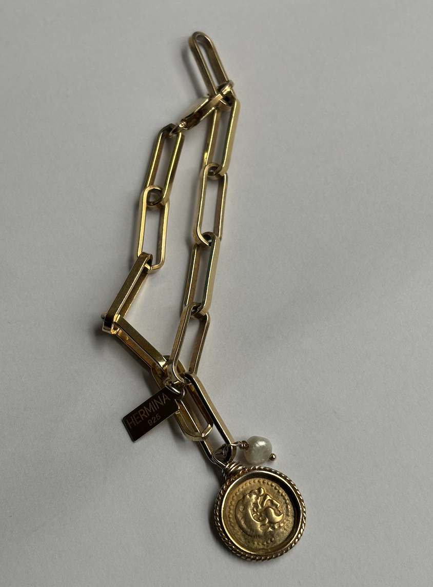 Hermina Athens Hercules Yasemi & Charms Bracelet