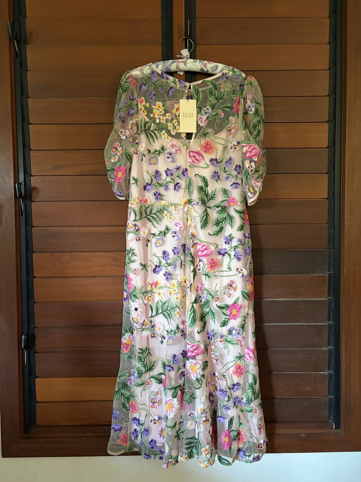 CARDELINA DRESS- LAVENDER PINK FLORAL SIZE 18