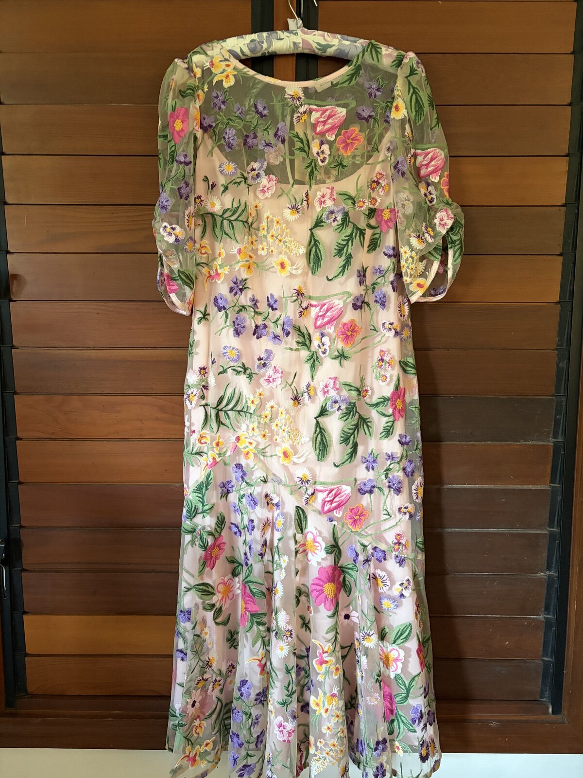 CARDELINA DRESS- LAVENDER PINK FLORAL SIZE 18