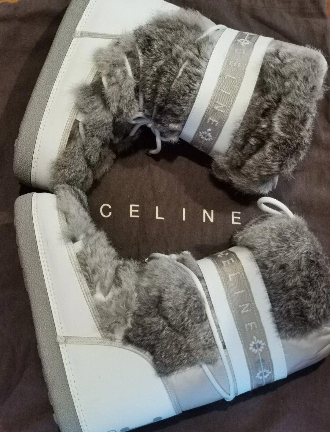 BN Women Fur-trim Moon/Snow Boots - IT Size 38/ 40 - 