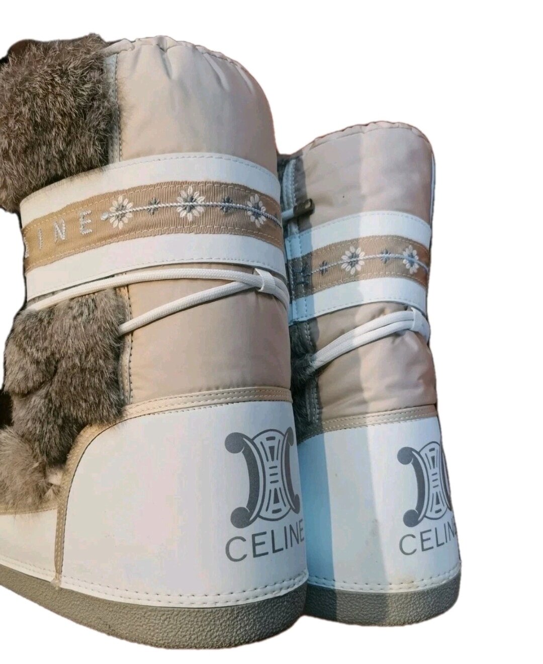 BN Women Fur-trim Moon/Snow Boots - IT Size 38/ 40 - 