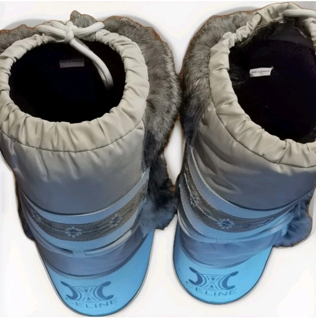 BN Women Fur-trim Moon/Snow Boots - IT Size 38/ 40 - 