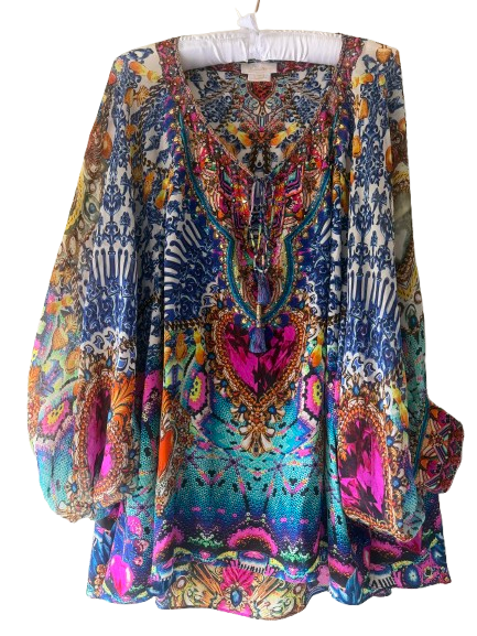Lucky Charm Raglan Sleeve Blouse – O/S