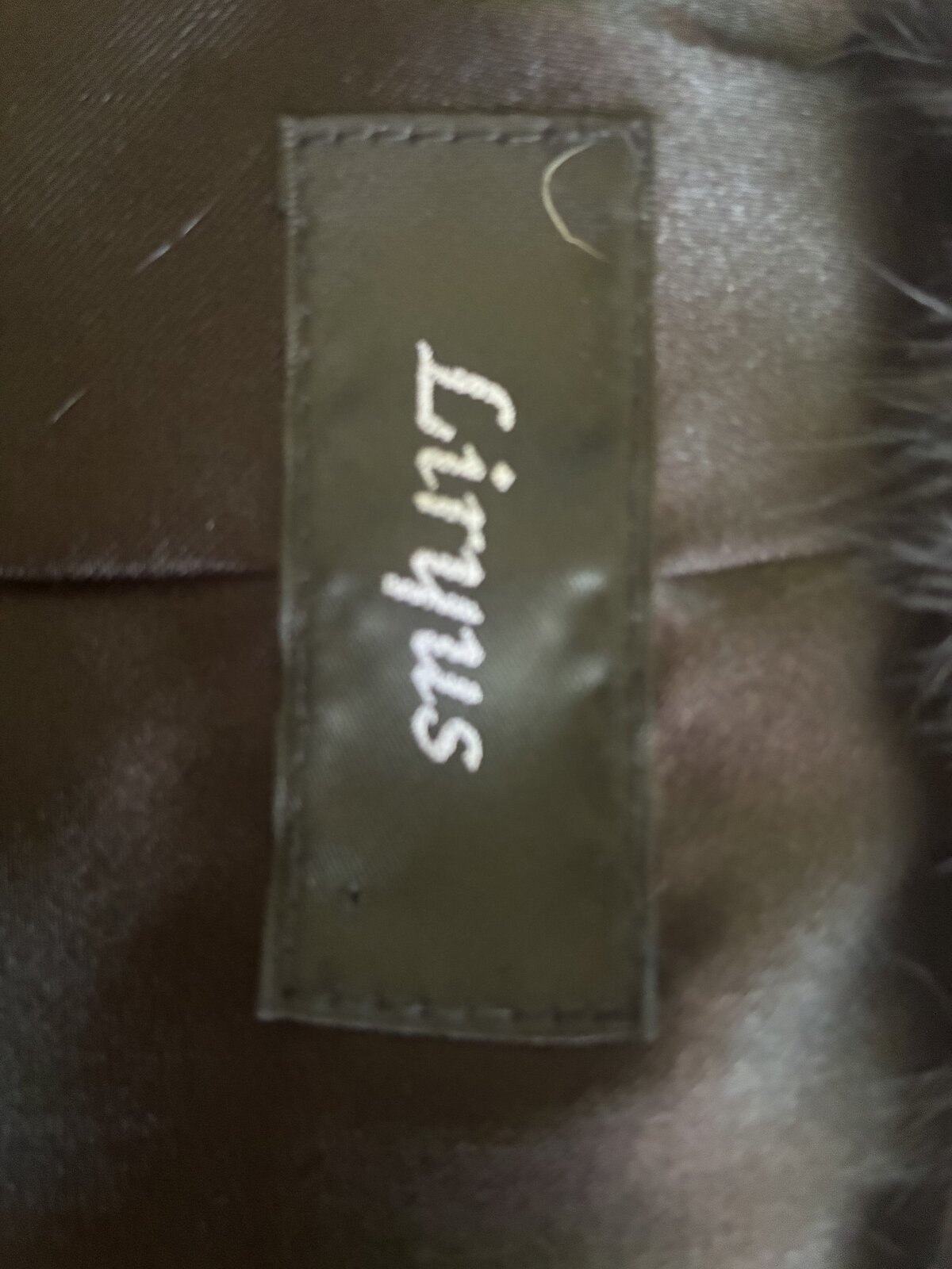 Fur jacket with 7/8 sleeves