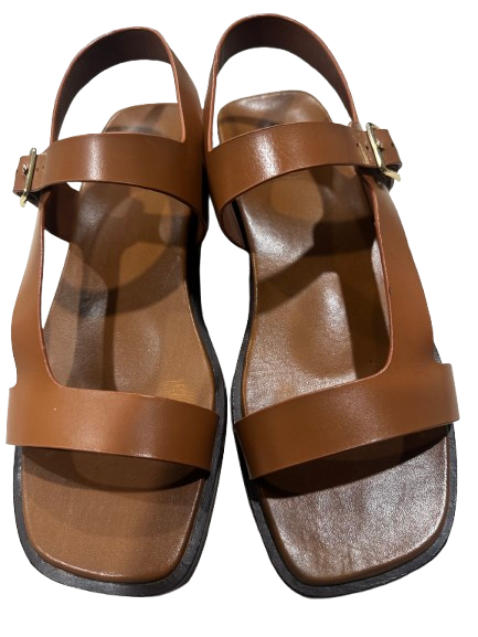 Bared Kioea Tan leather ladies sandals 