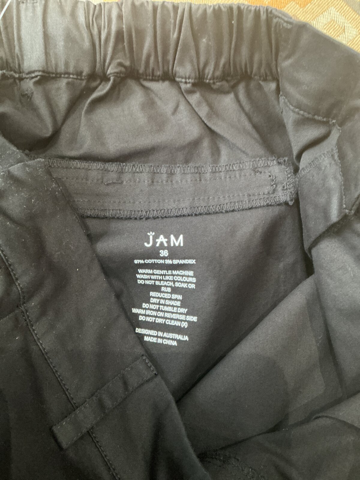 JAM Chino Pant in black