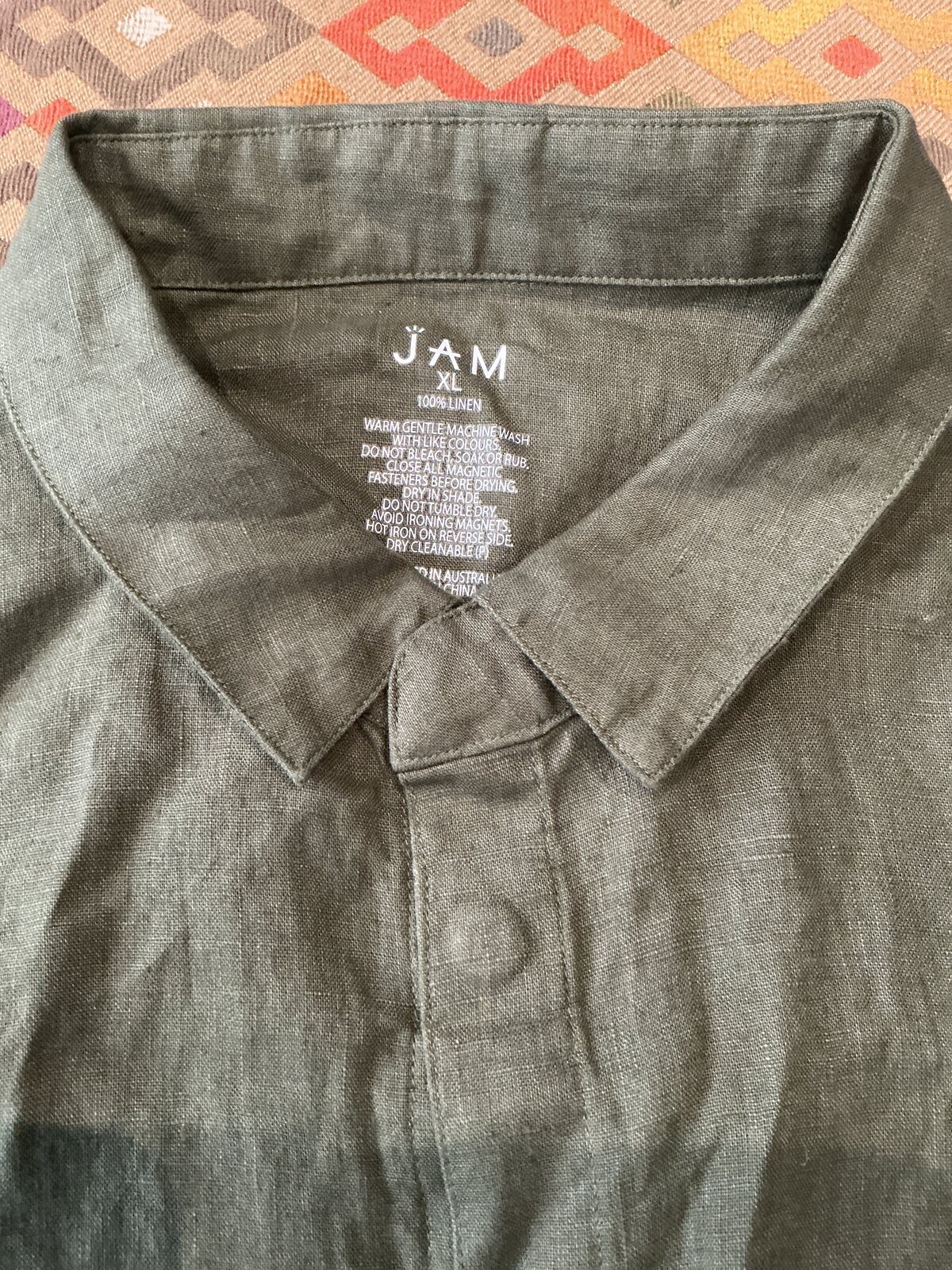 Adaptive Linen Khaki shirt