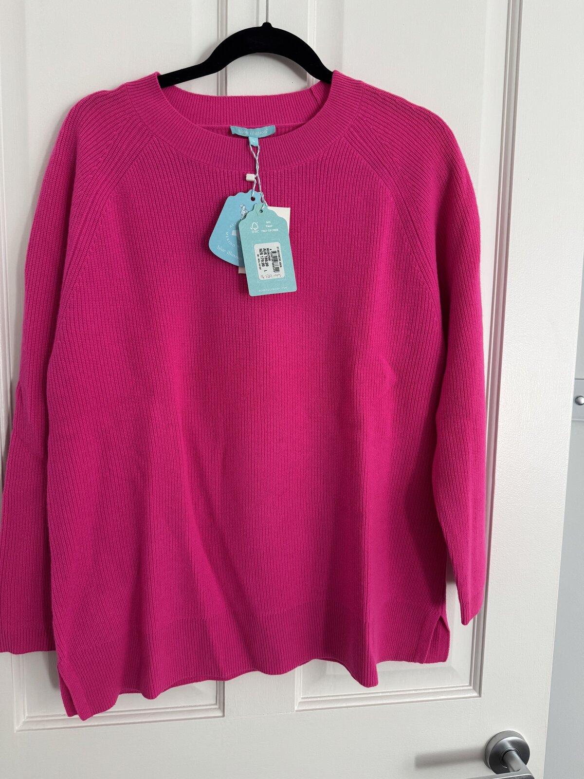 Pink 100% Merino Wool Jumper | L | Never worn without tags  