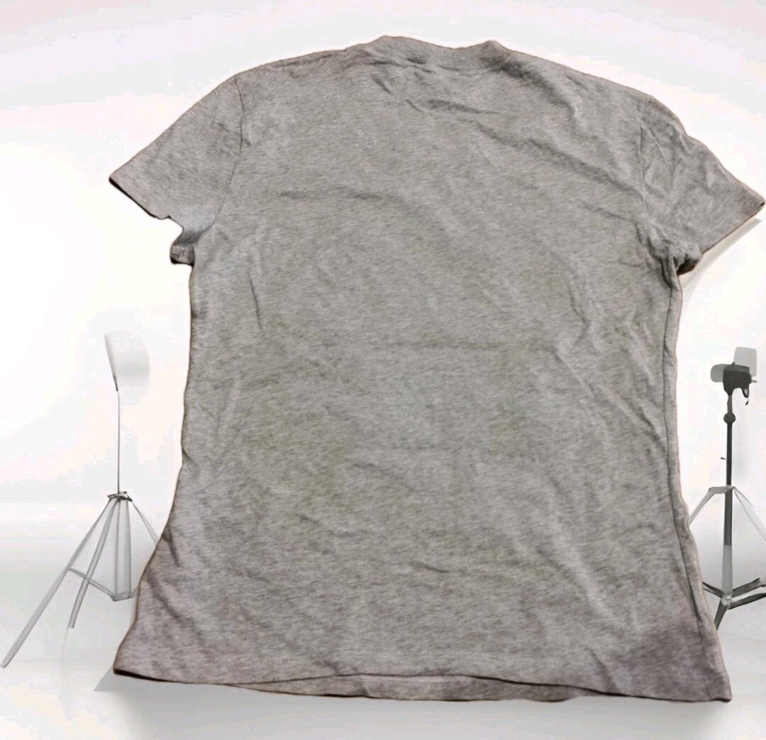 BNWT Women Grey Cotton T-shirt - Size M - Made in Romania