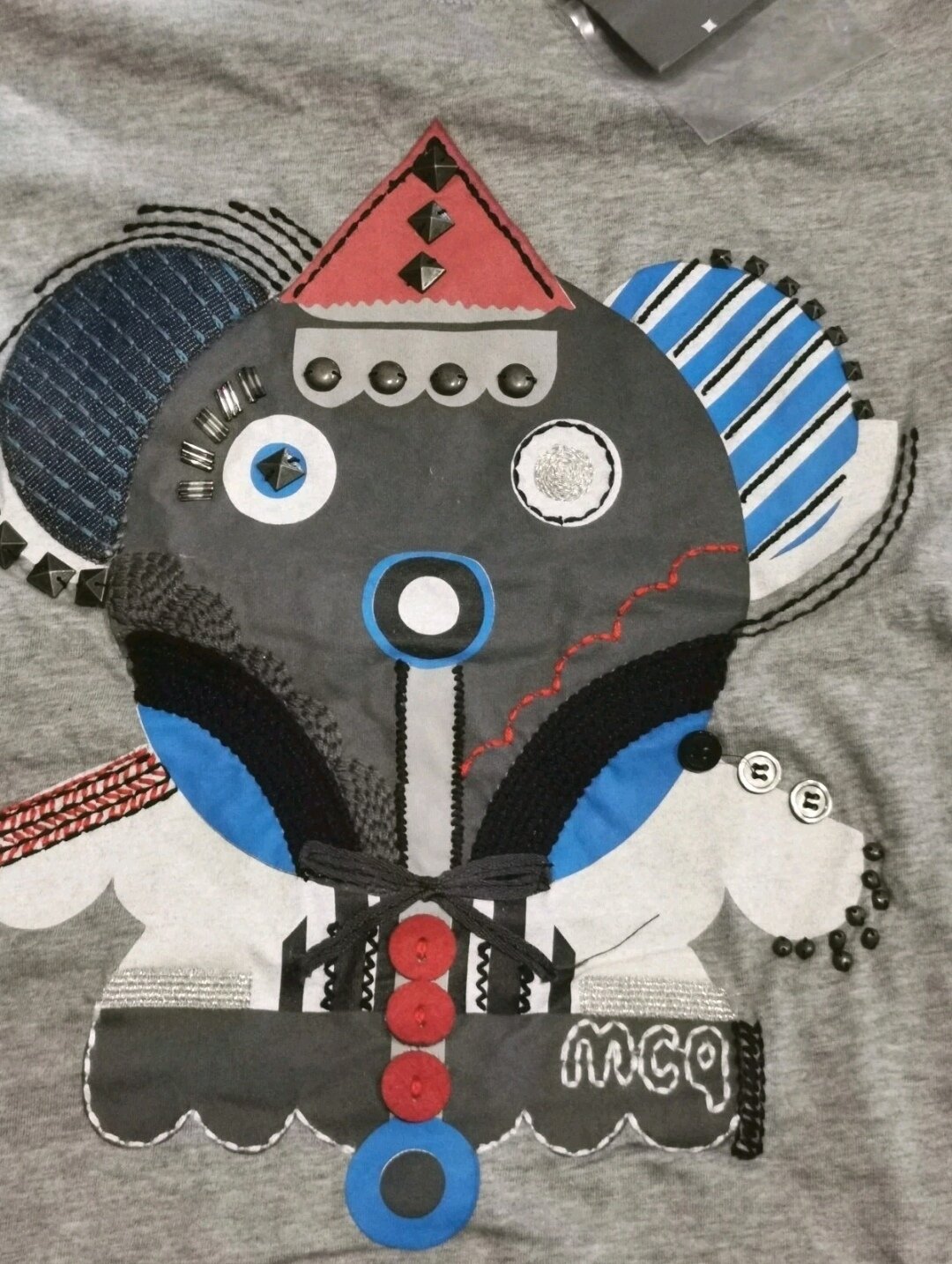 BNWT Women Grey Cotton T-shirt - Size M - Made in Romania