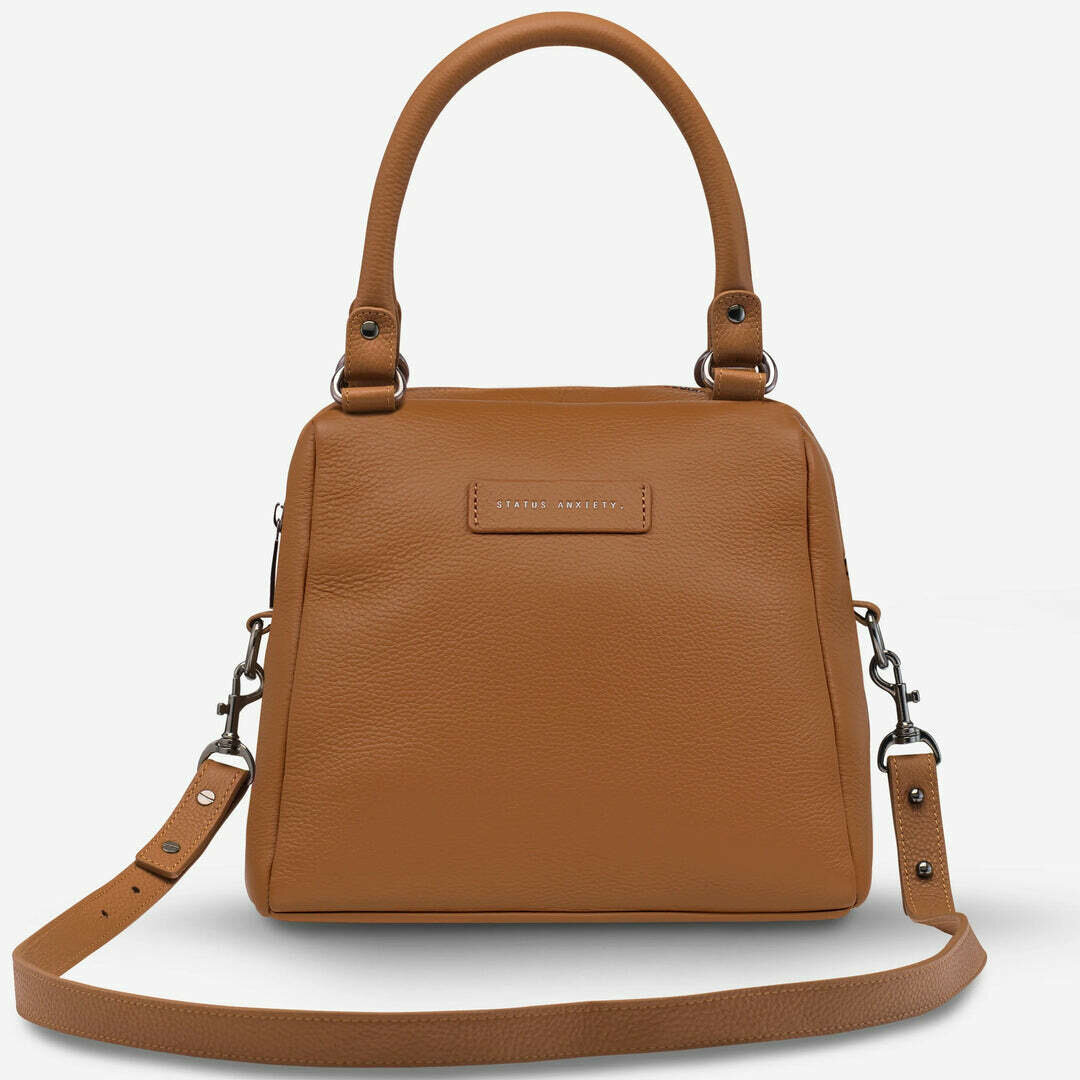 Womens Last Mountains Leather Bag - Camel