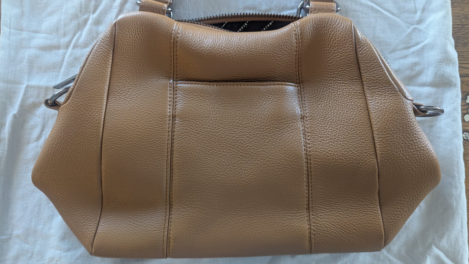 Womens Last Mountains Leather Bag - Camel