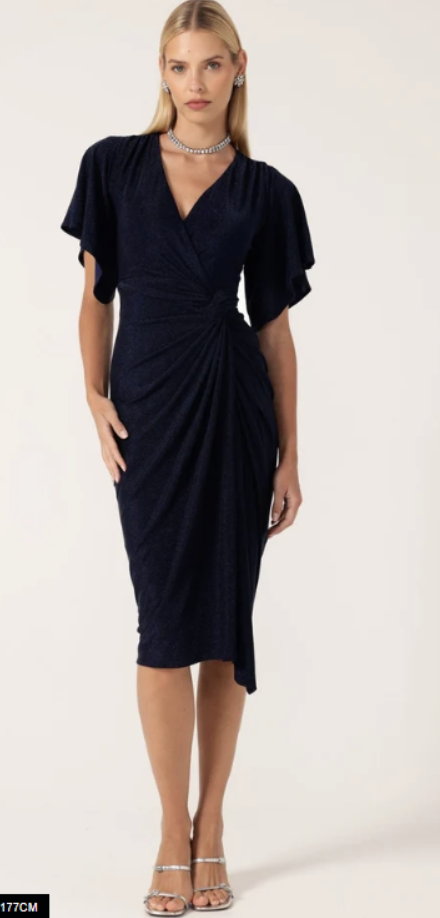THE EMPORIUM DRESS IN NAVY