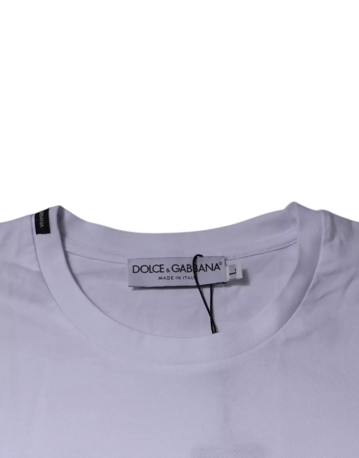 Leopard Pocket TShirt - White and Red / IT48 | M