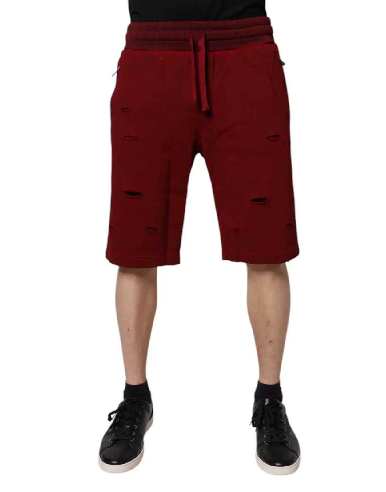 Distressed Shorts Casual Wear - Maroon / IT50 | L