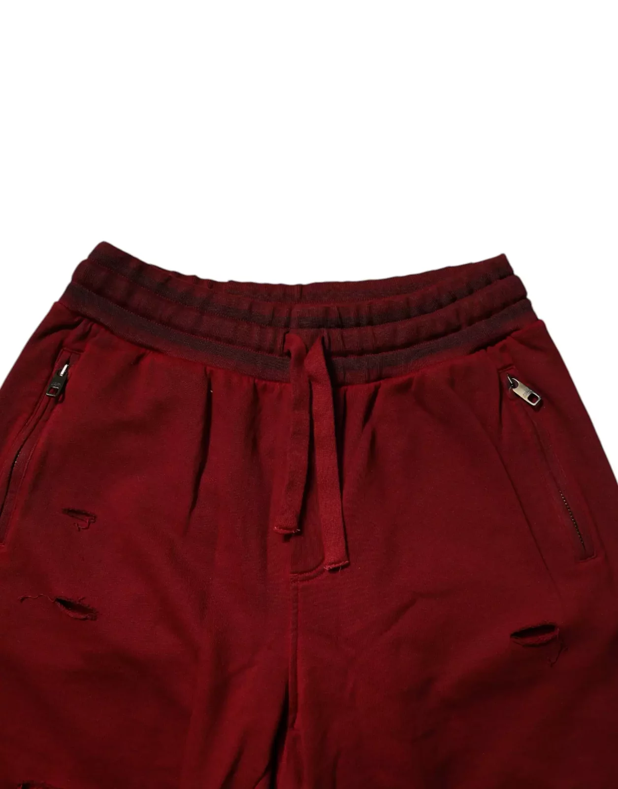 Distressed Shorts Casual Wear - Maroon / IT54 | XL