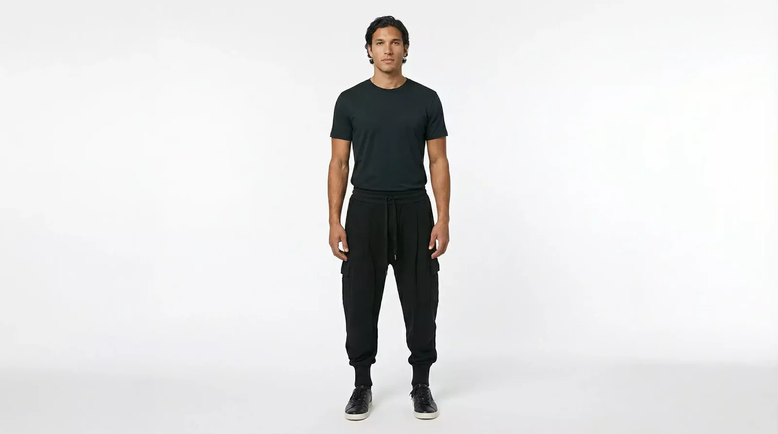 Cotton Logo Jogger Sweatpants with Drawstring Closure - Black / IT56 | XXL