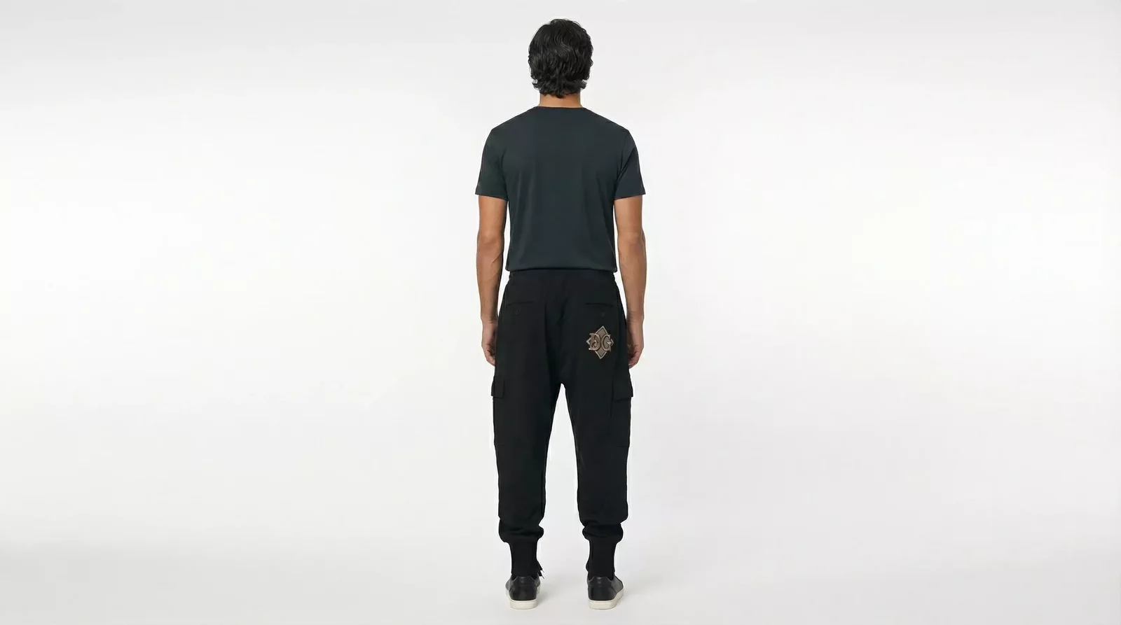 Cotton Logo Jogger Sweatpants with Drawstring Closure - Black / IT56 | XXL