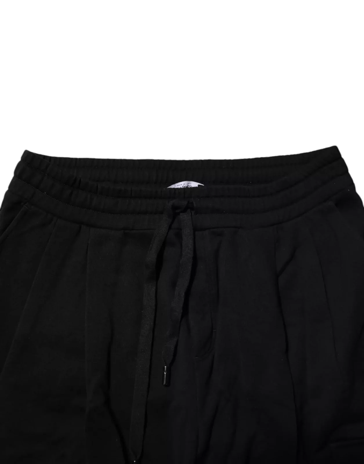 Cotton Logo Jogger Sweatpants with Drawstring Closure - Black / IT56 | XXL