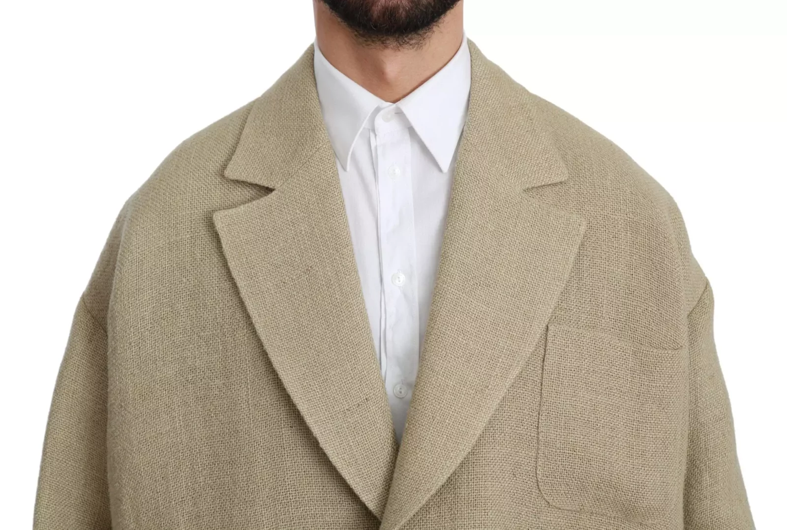 Linen Blazer Relaxed Fit - Beige / IT48 | L