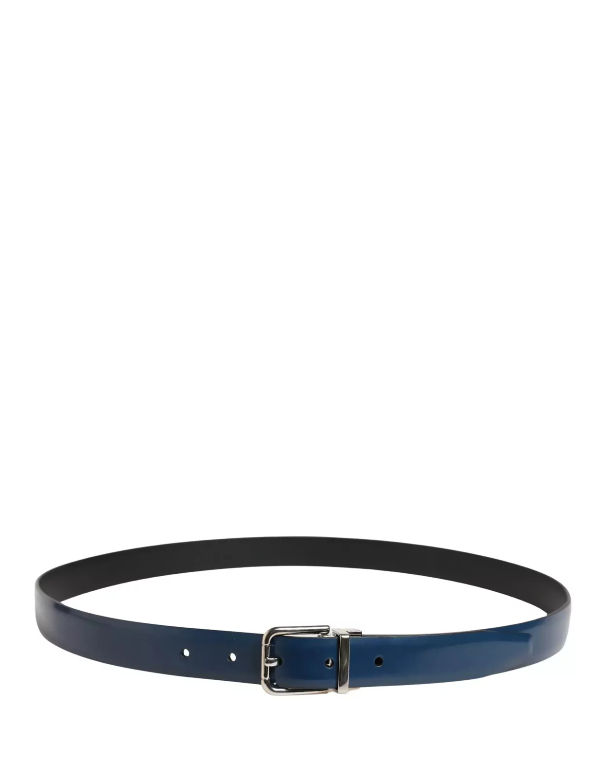 Classic Leather Metal Buckle Belt - Blue / 100 cm / 40 Inches