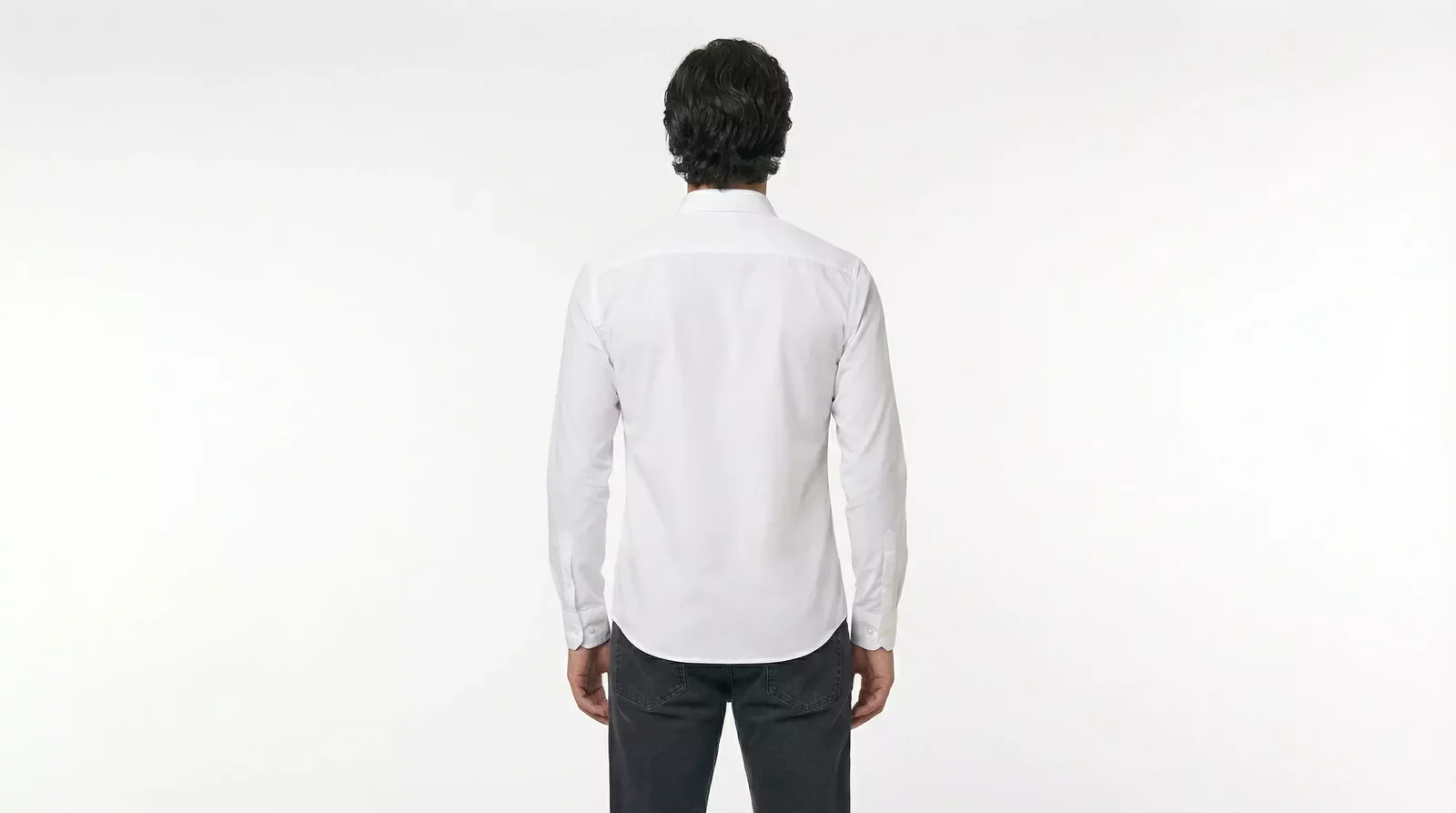 Cotton Long Sleeve Dress Shirt - White / IT37 | XS